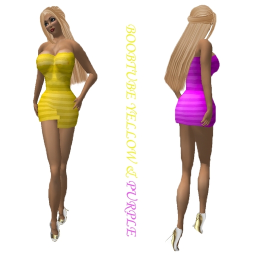 BoobTube Purple & Yellow