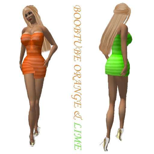 BoobTube Orange & Lime
