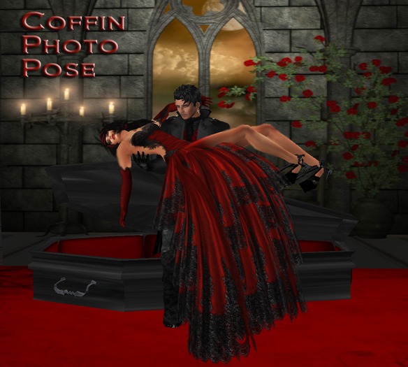coffin photo pose