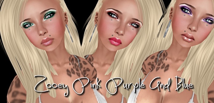 {RG} Zooey Skin Set Pink Purple And Blue