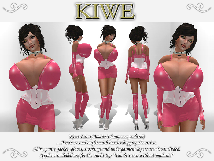 Kiwe Latex Bustier I (pink) for Prim B's