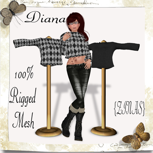 {ZINAS} Diana Sweater ~Coals~ 