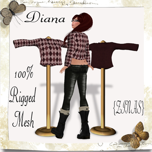 {ZINAS} Diana Sweater ~Maroons~ 