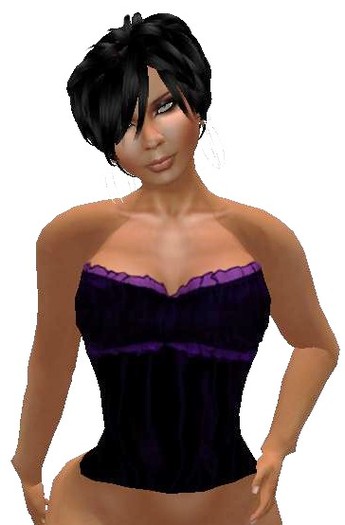 Purple Satin Top