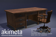[ Akimeta ] Wooden Desk Set