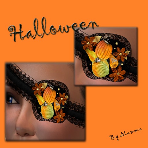 Halloween Autumn eye patch by Mammu 