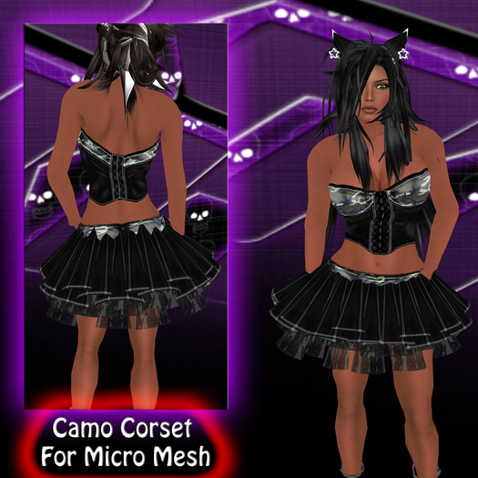 oddity - Camo corset Micro version