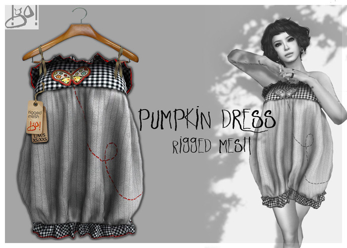 !gO! Pumpkin Dress -gray.black-