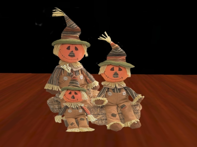 Happy Scarecrow Family