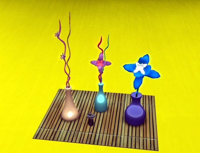 Decorative Bottles ,Flowers & Zen stones (C/M)