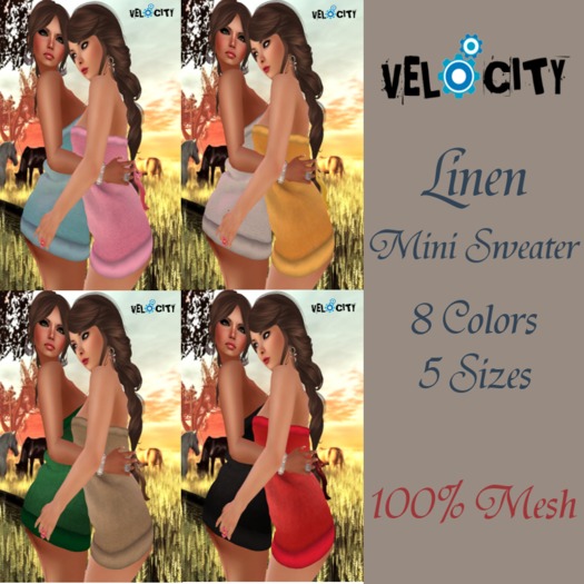 VELOCITY FAT PACK Linen MiniSweater
