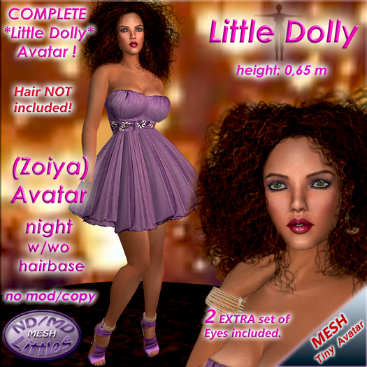 ND/MD Little Dolly (Zoiya night) - complete tiny Avatar