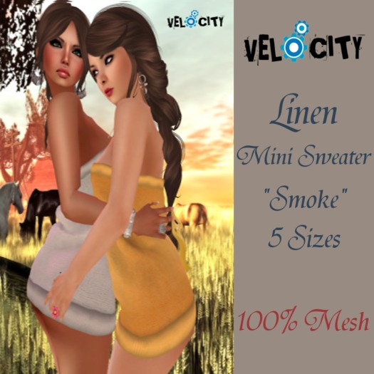 VELOCITY Smoke Linen MiniSweater