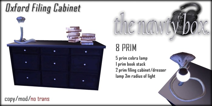 ~TNB~ Oxford Filing Cabinet Set LOW PRIM