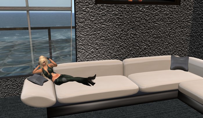 SALE!!! H&B Creations Crazy Clubsofa creme with animated poses
