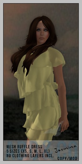 ABD :: Mesh Womens Ruffle Dress :: Jasmine