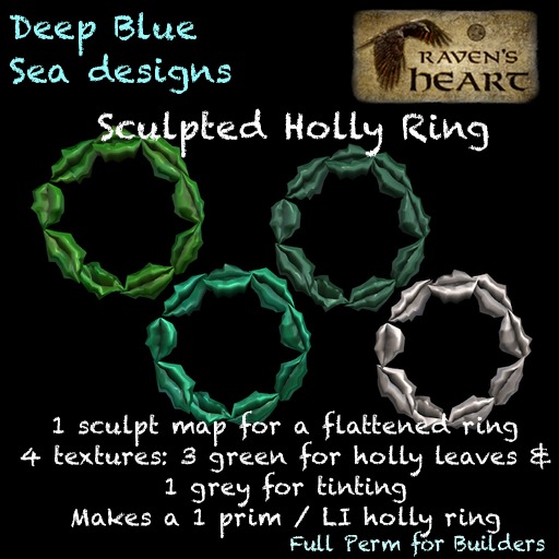 *RH* & DBS Holly Ring (crated)