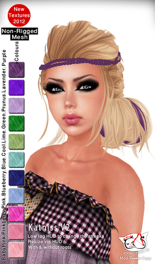 ^;^CaTwA^;^ Non-Rigged Mesh Katniss 2 PROMO/Colours