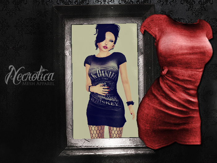 {N} - Knotted T-Dress (Ruby)