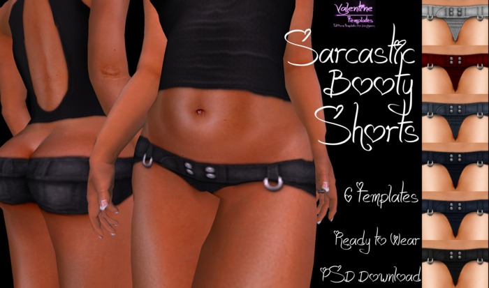 *VT* - Sarcastic Booty Shorts 