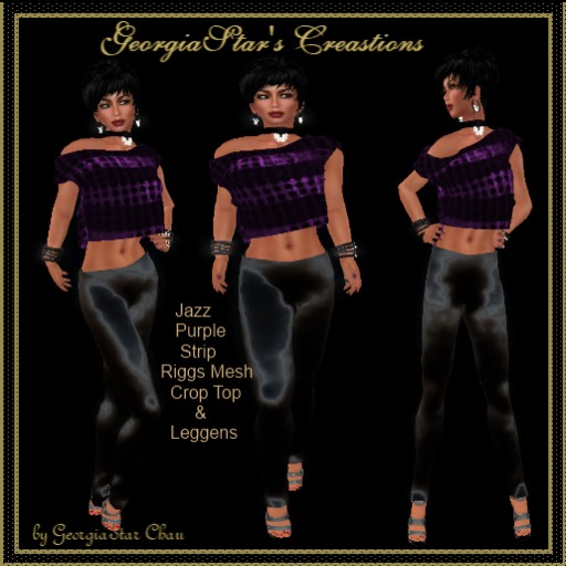 GSC Jazz Purple Strip Riggs Mesh Set