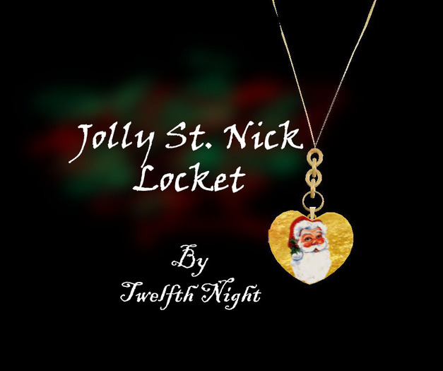 Jolly St. Nick Heart Locket