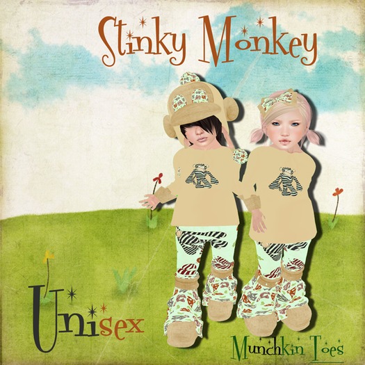 Second Life Marketplace - Stinky Monkey--Munchkin Toes TD Outfit