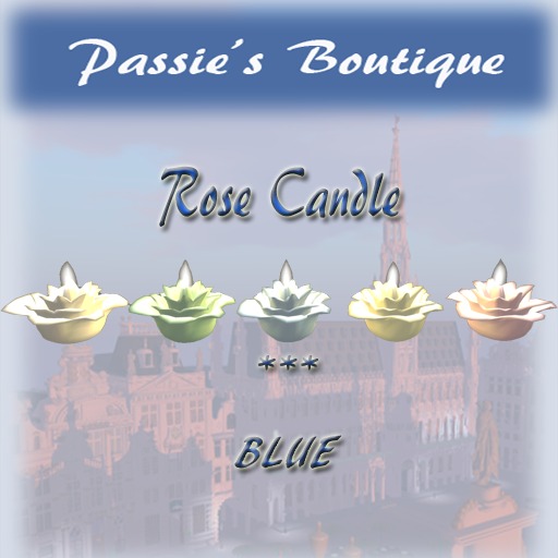 Passie's Rose Candle Blue PROMOTION