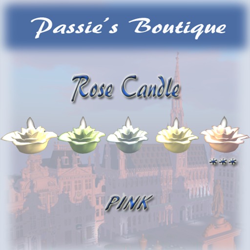 Passie's Rose Candle Pink PROMOTION