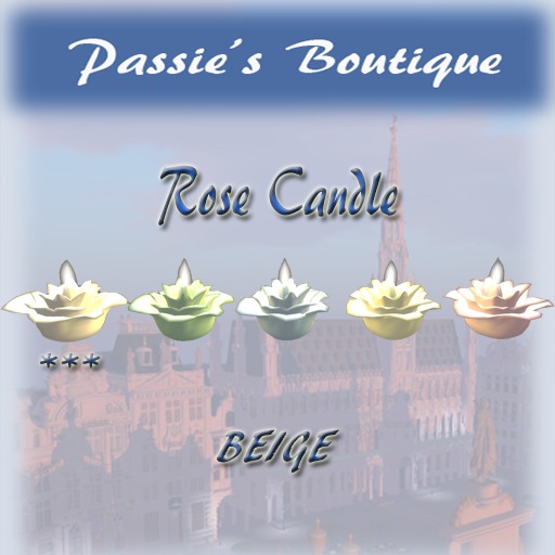 Passie's Rose Candle Beige PROMOTION