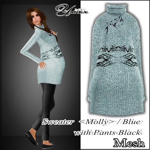 <<Yanka>> Sweater <Molly> Blue