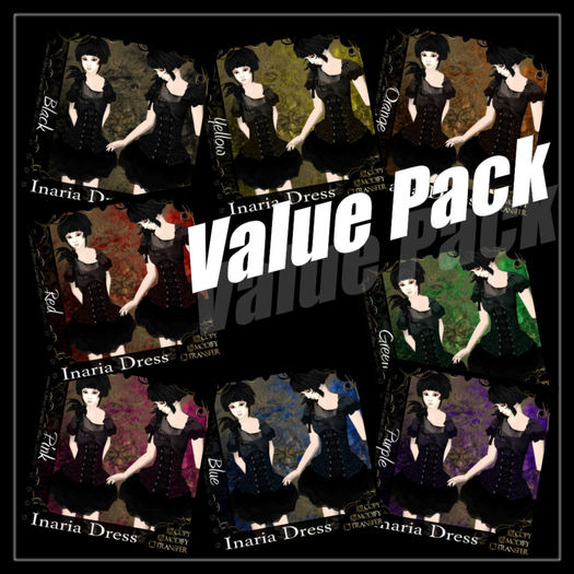 =^.^= Curious Kitties - Inaria Dress - Value Pack