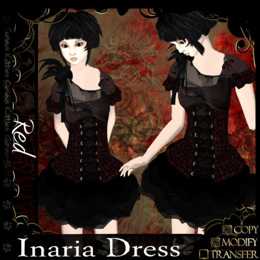 =^.^= Curious Kitties - Inaria Dress - Red