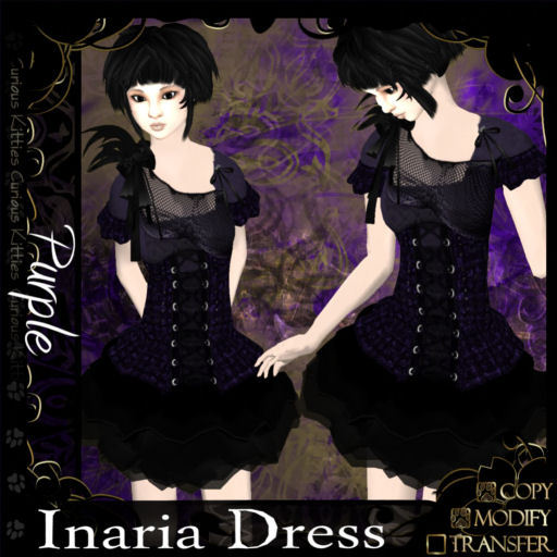 =^.^= Curious Kitties - Inaria Dress - Purple
