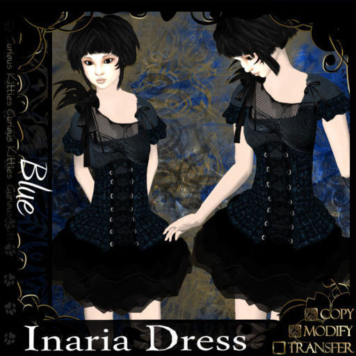 =^.^= Curious Kitties - Inaria Dress - Blue