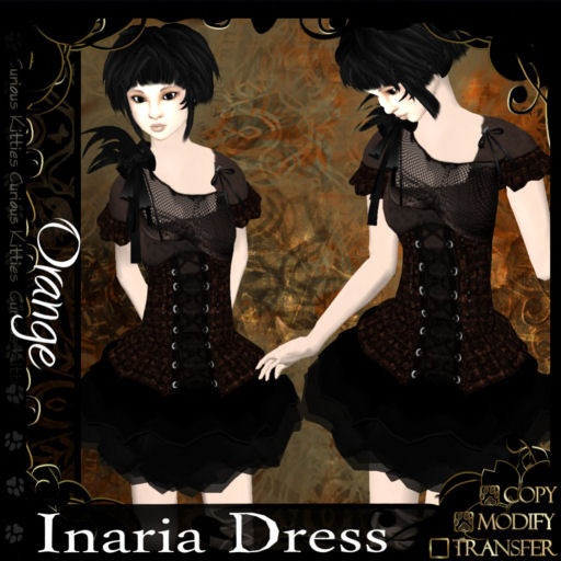 =^.^= Curious Kitties - Inaria Dress - Orange