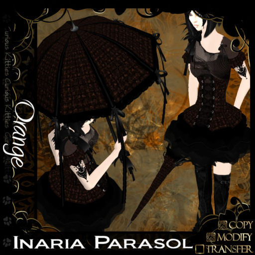 =^.^= Curious Kitties - Inaria Parasol - Orange