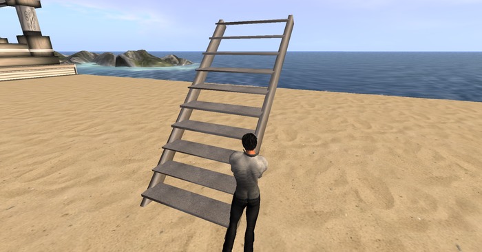 Ardo's 10-Step Stairs - 1 Prim - Polished Stone