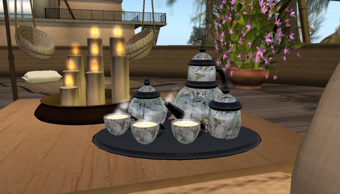 Tiffany's Marble Tea set Grey