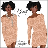 Amour Signature - Nora MESH Dress - Peach