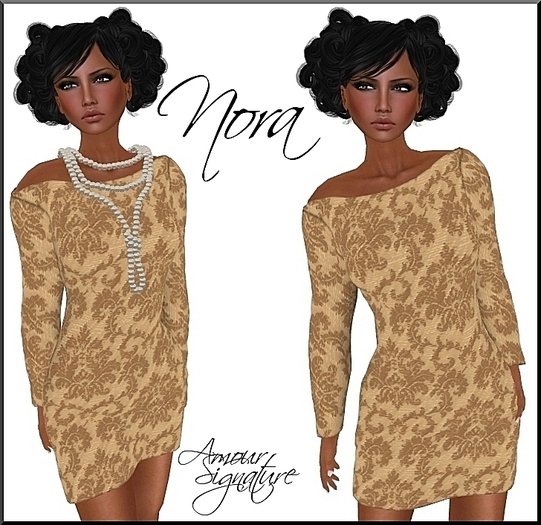 Amour Signature - Nora MESH Dress - Cream