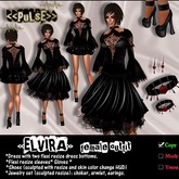 <<PuLsE>> "ELVIRA" Gothic Black Female Outfit