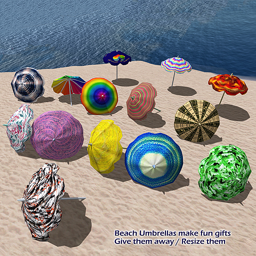 Beach Umbrella - Chrome 