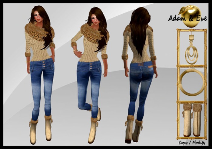 A&E Winter Promotional Full Outfit (Leopard)