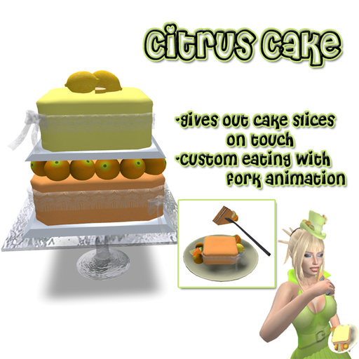 ~ Eat Me ~ Citrus Cake ~ fruit cake set