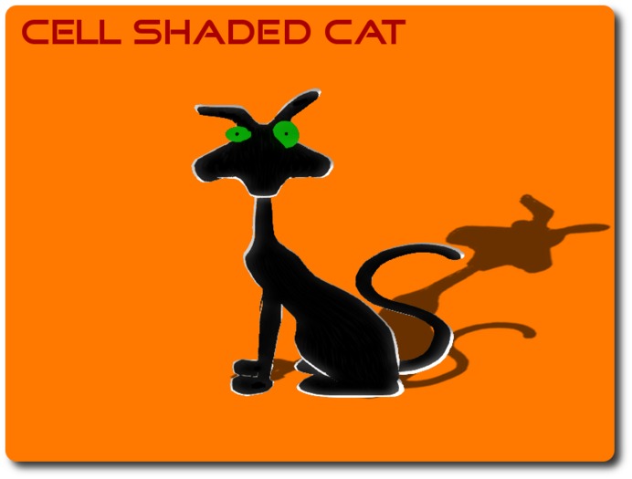 Free Sculpt Cell Shaded black Cat