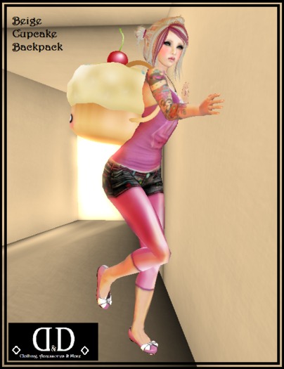 :::D&D::: Cute Beige Cupcake Backpack