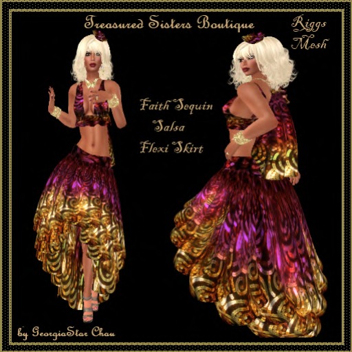 GSC Faith Salsa Mesh Dress