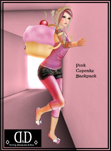 :::D&D::: Cute Pink Cupcake Backpack