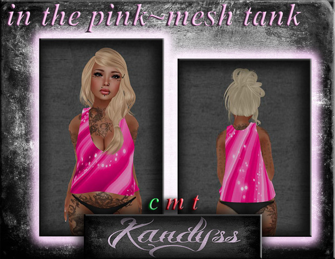 KANDYSS in the pink MESH tank